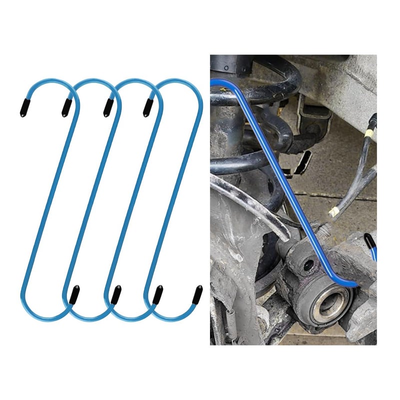 GLSOWEE Car Brake Caliper Hooks, Auto Brake Caliper Hangers with Rubber Tips, Universal Durable & Rust-Proof Automotive Tools for Braking, Axle, Bearing, Suspension Work (Blue, 4 pcs) - Image 1